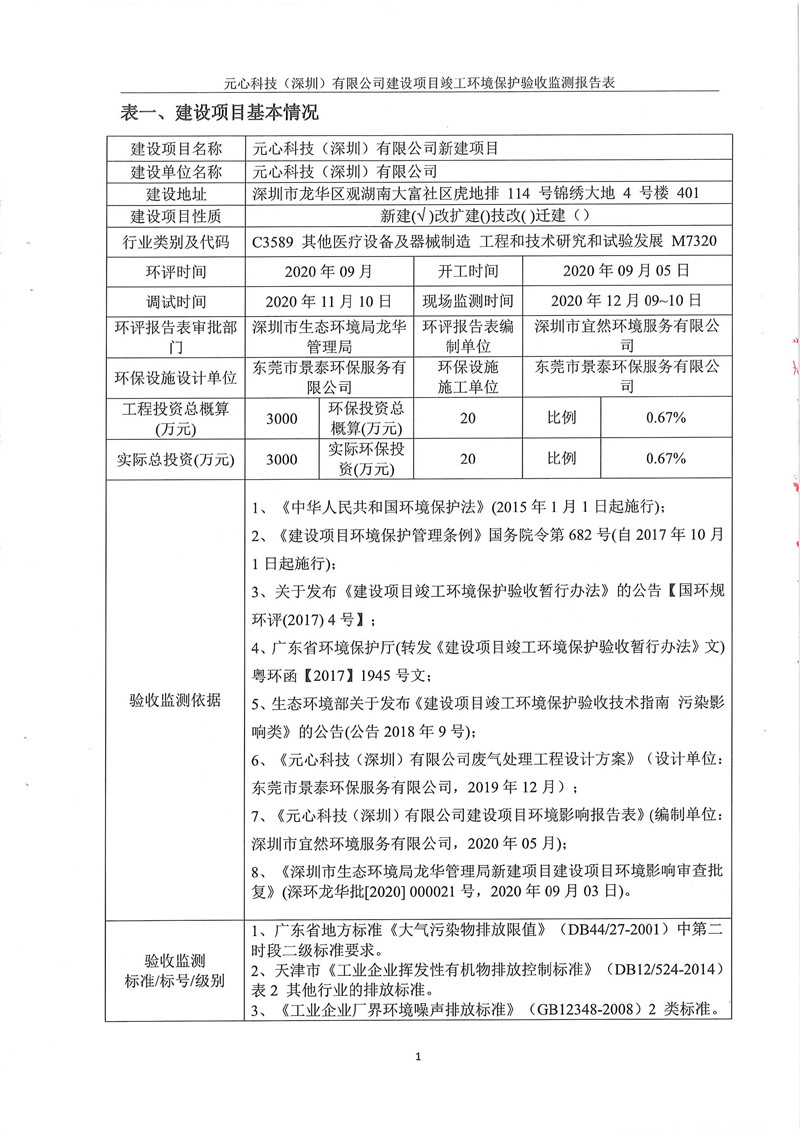 元心科技（深圳）有限公司竣工驗(yàn)收?qǐng)?bào)告表(圖5)
